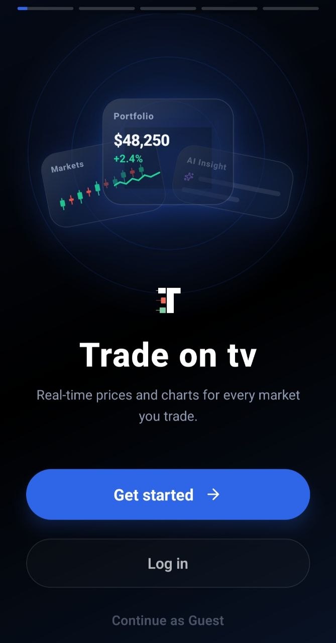 Trade on TV — AI-Powered Financial Market Intelligence Platform — screen 1