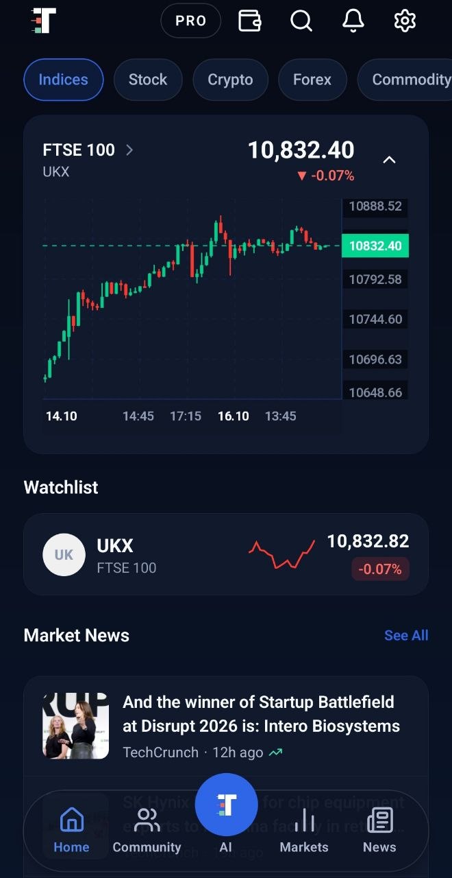 Trade on TV — AI-Powered Financial Market Intelligence Platform — screen 3